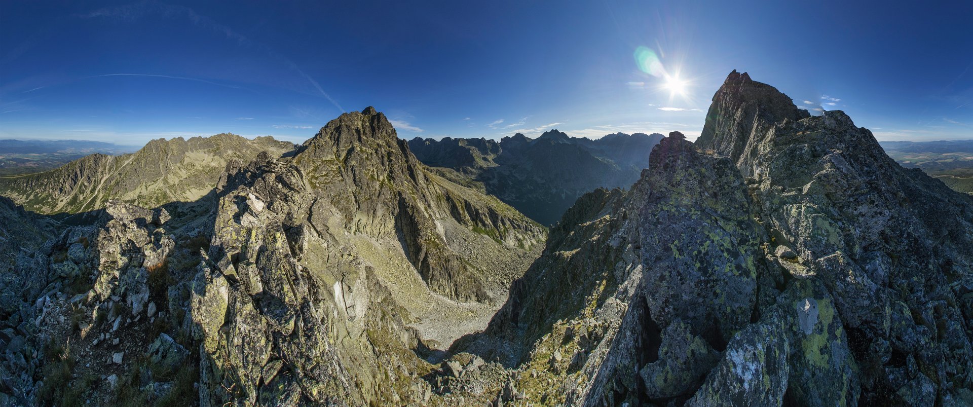  Panorama from my descent route