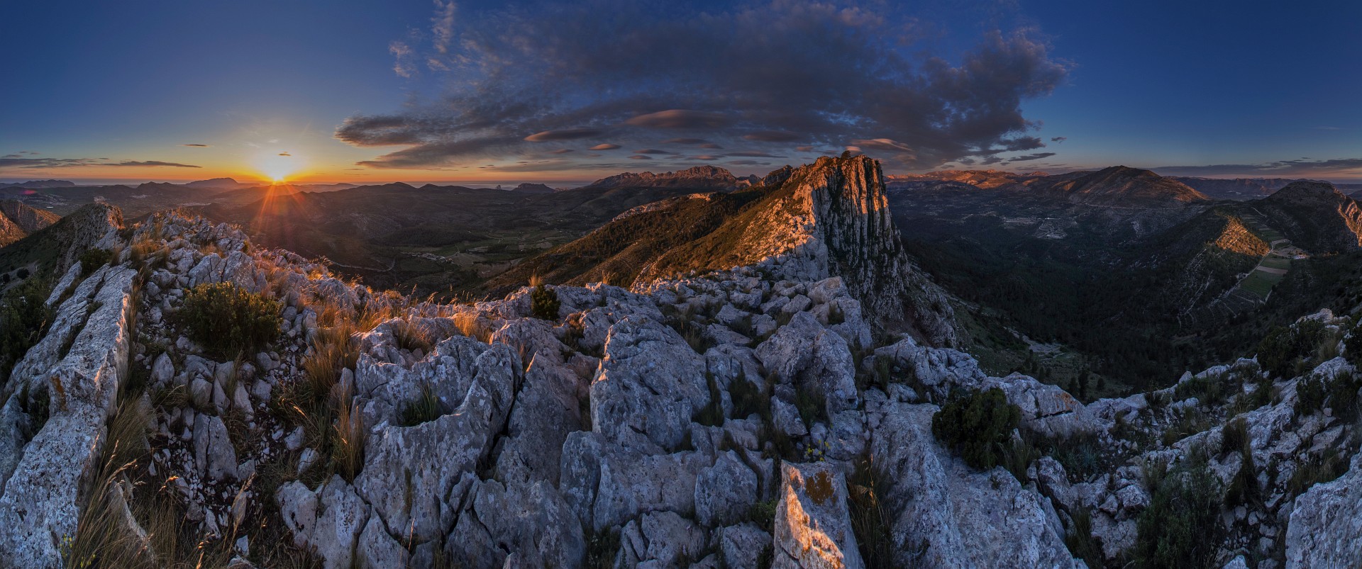 Panorama from Serra Ferrer ridge