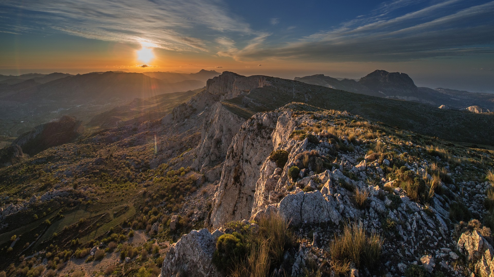 Serra de Aitana with Puig de Campana on the right