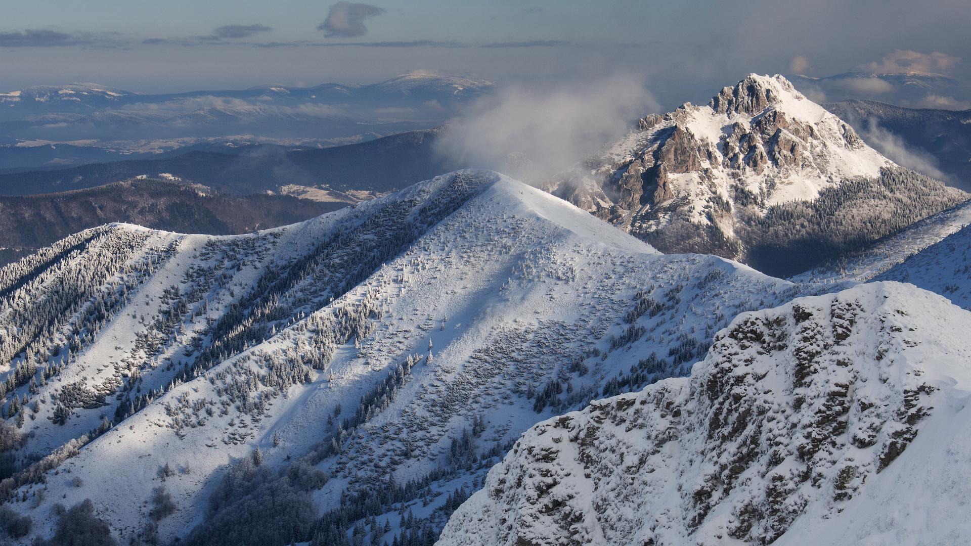 On the main ridge of the Malá Fatra