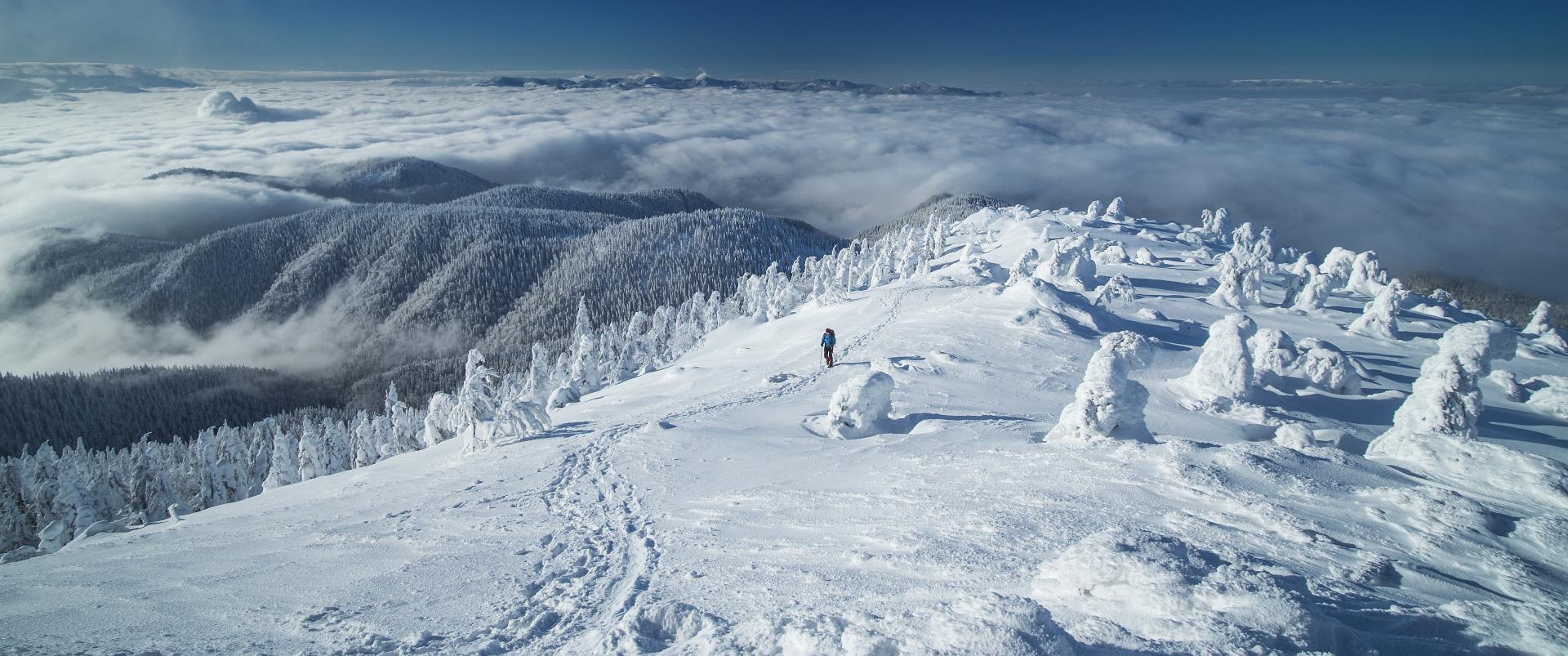 Descent from the Veľký Choč