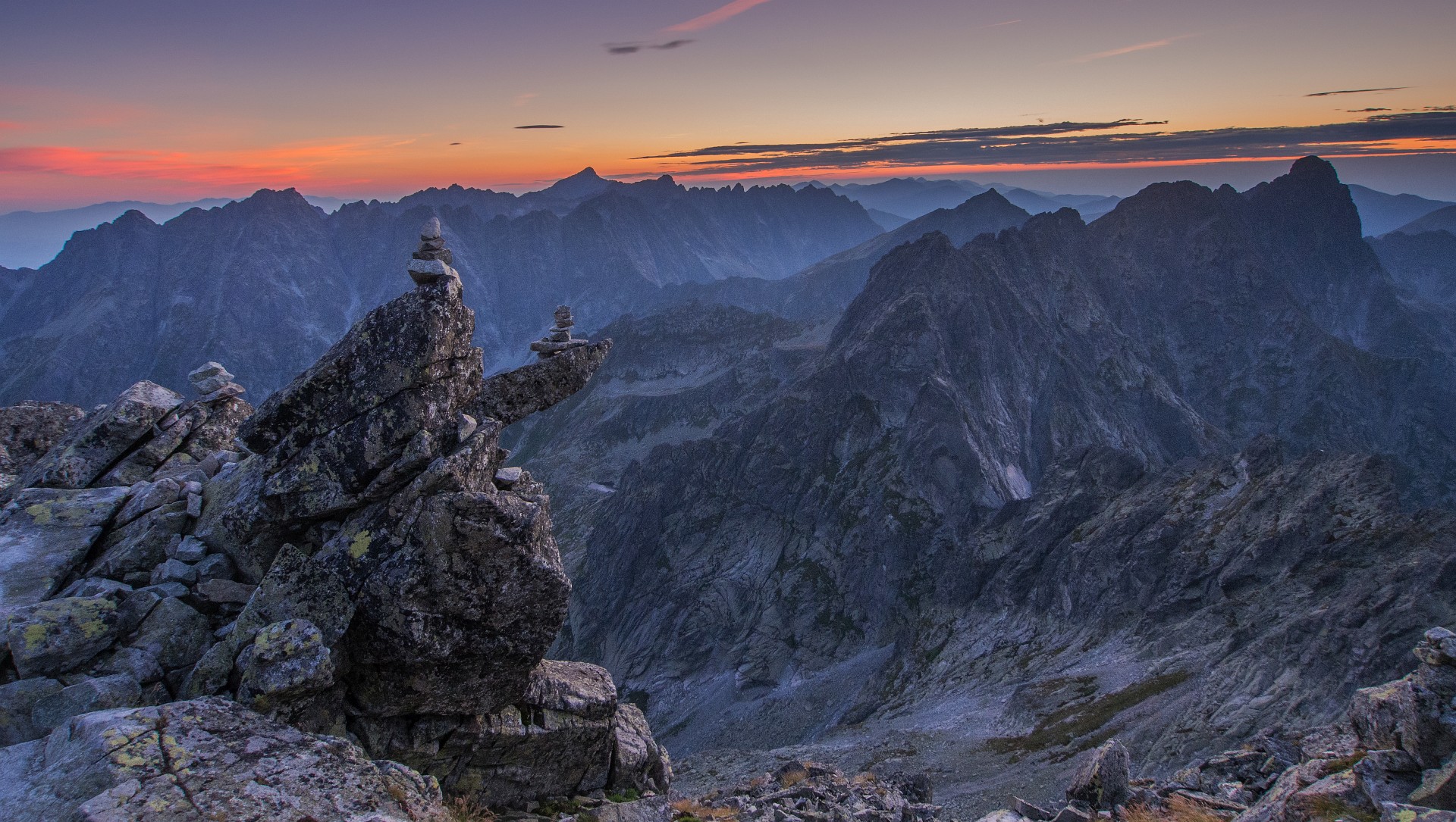 Descent to Slovakian side