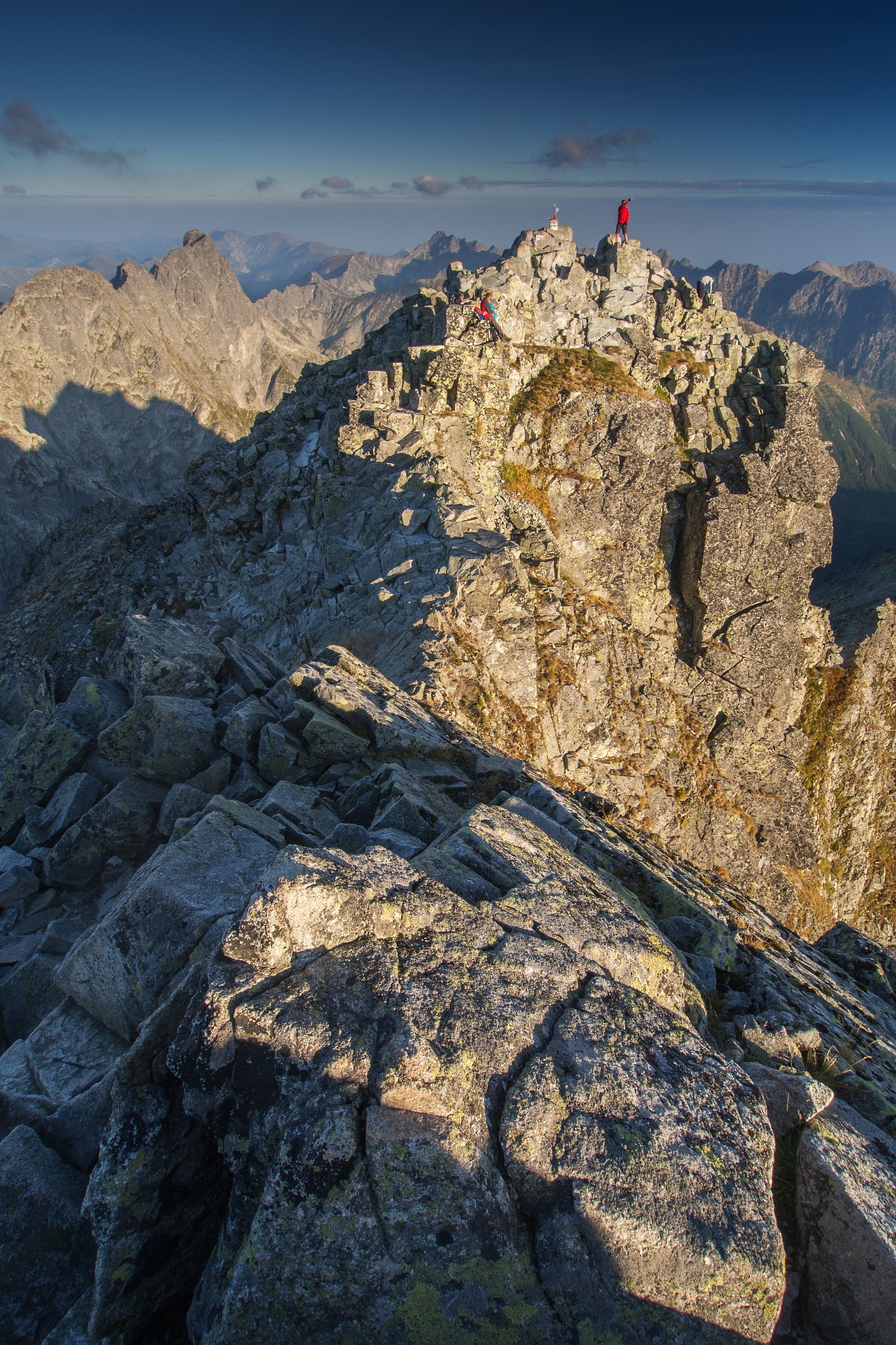 Sunrise at the top of Mt Rysy