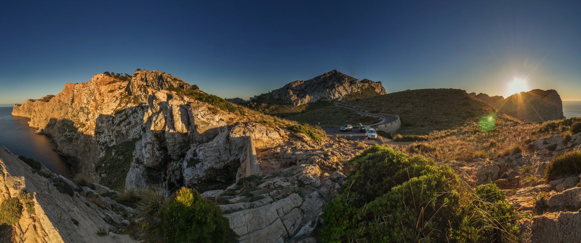 Somewhere at the Formentor peninsula with Roca Blanca in the center