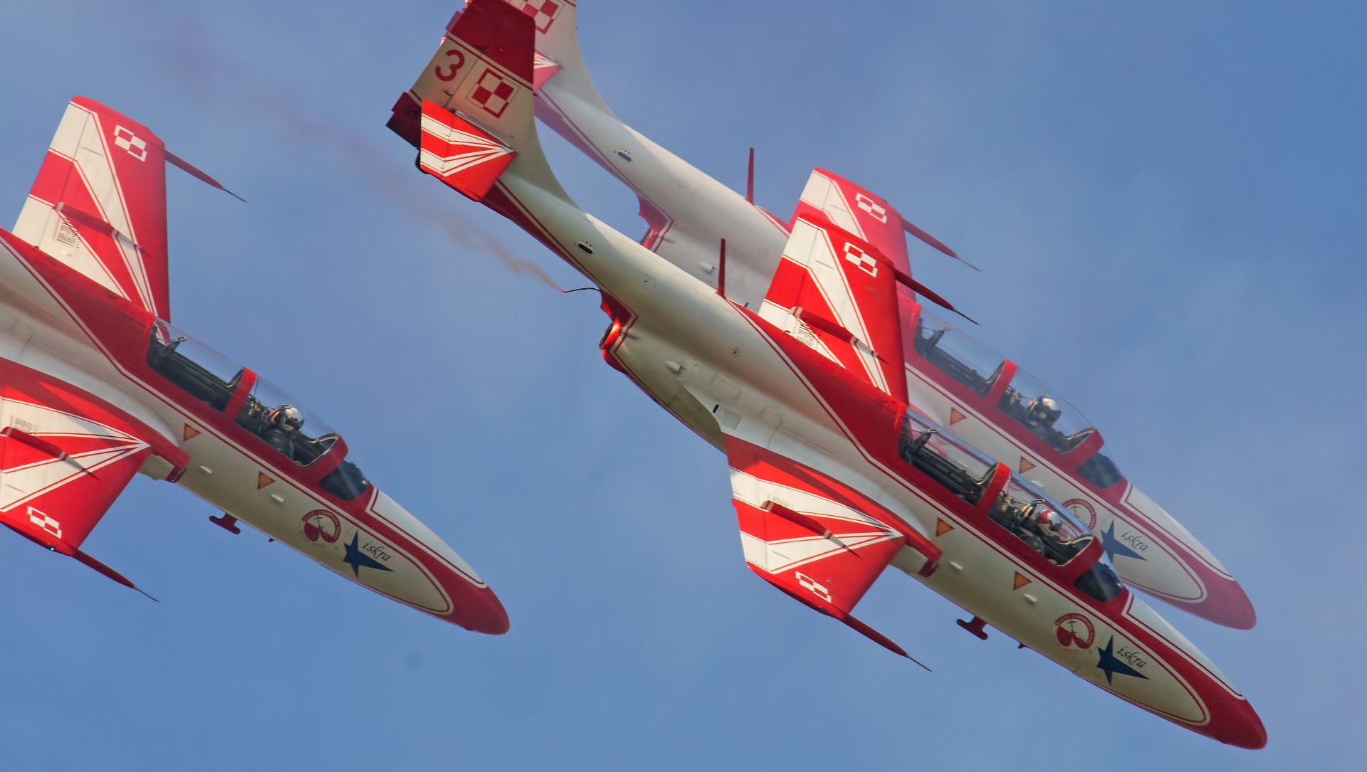 Polish 'White-and-Red Sparks' Aerobatics Team
